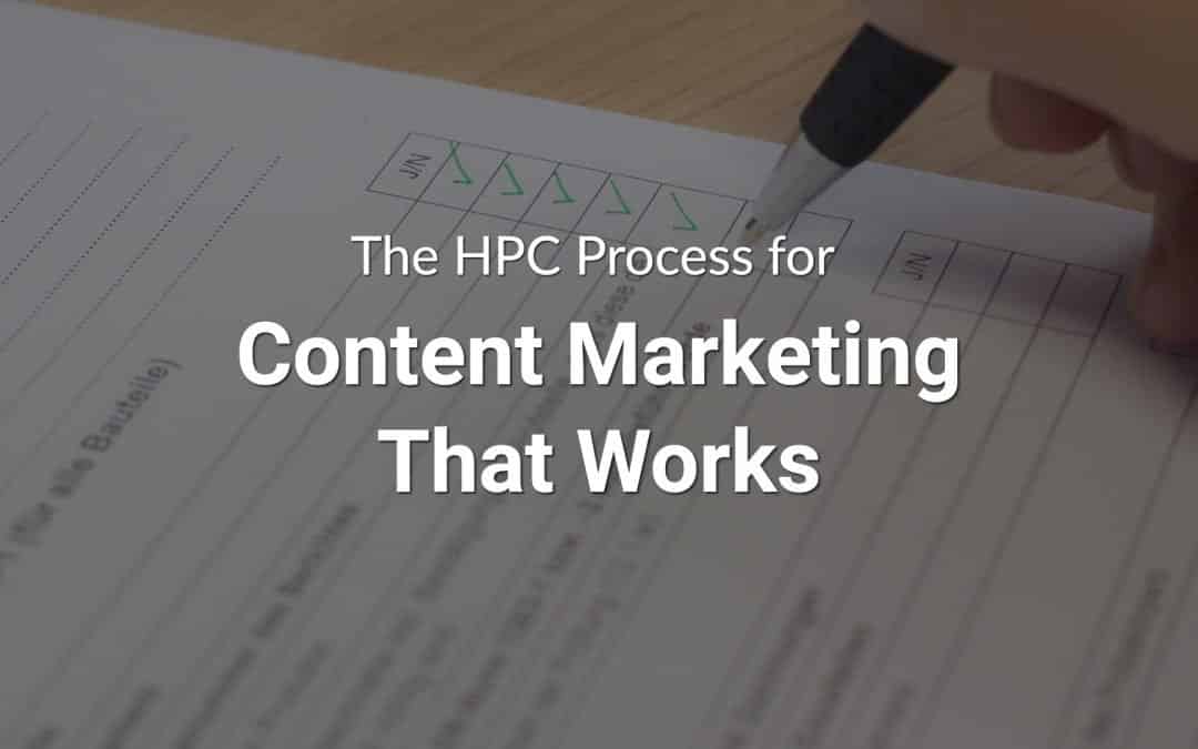 The HPC Process for Content Marketing that Works