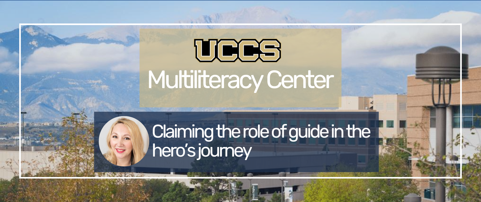 Jessica Mehring speaks at the UCCS Multiliteracy Center