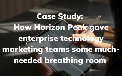 Case Study: How Horizon Peak gave enterprise technology marketing teams some much-needed breathing room